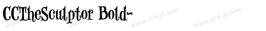 CCTheSculptor Bold字体转换